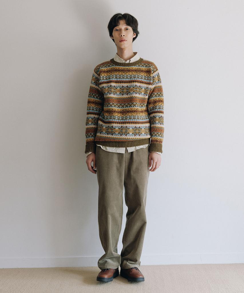 BLANKROOM All Over Fairisle Sweater_Morland