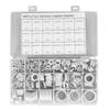 540Pcs Sealing Washer Kit Corrosion Resistant O Ring Aluminum Alloy Washer Set for Automobiles