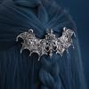 Gothic Style Bat Spring Clip Hollow Pattern Hair Accessories Halloween Hair Clip  Birthday Gift