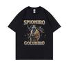 Italian Brainrot Spioniro Golubiro Tshirt Pigeon Funny Meme T-shirts Unisex Women Casual Cotton Short Sleeve Male Vintage T Shirt