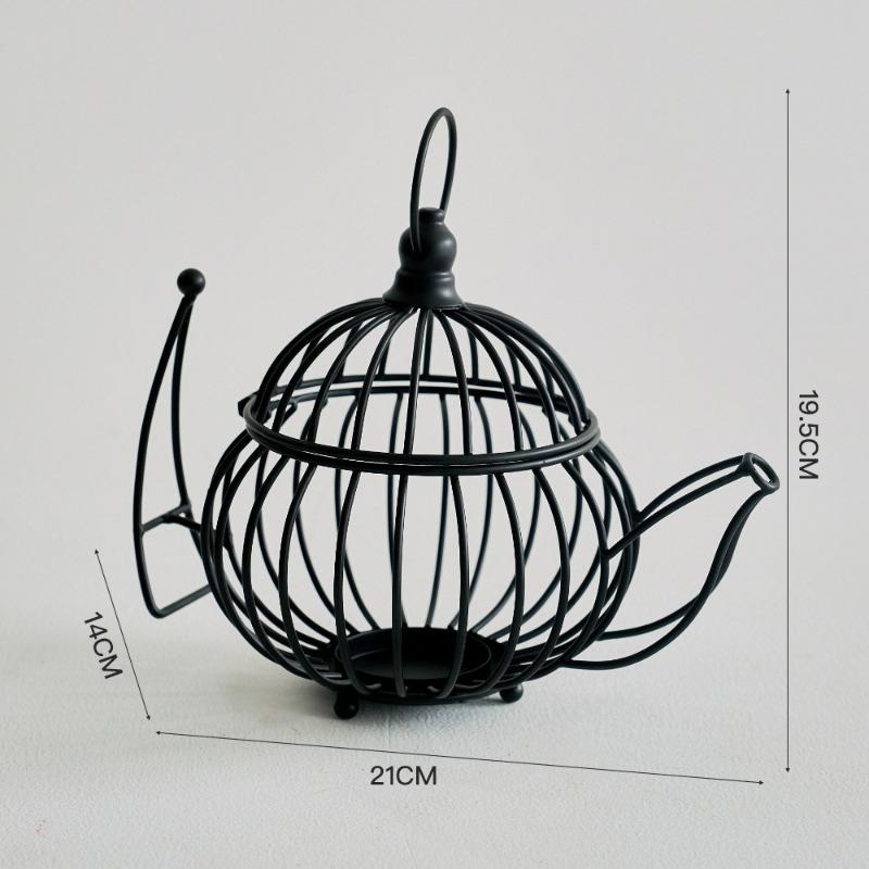 Decorative Candlestick Metal Ironwork Ornaments Living Room Coffee TableRetro Candlestick Display