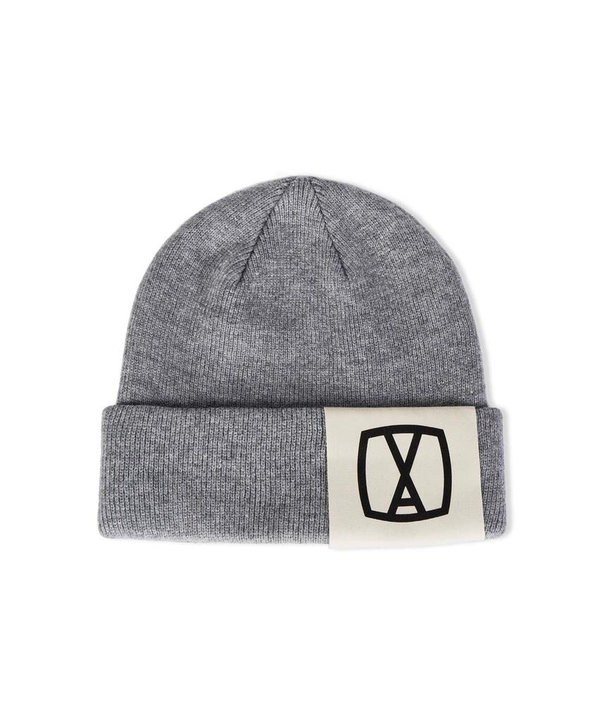Bajal Va Square Big Label Beanie Gray