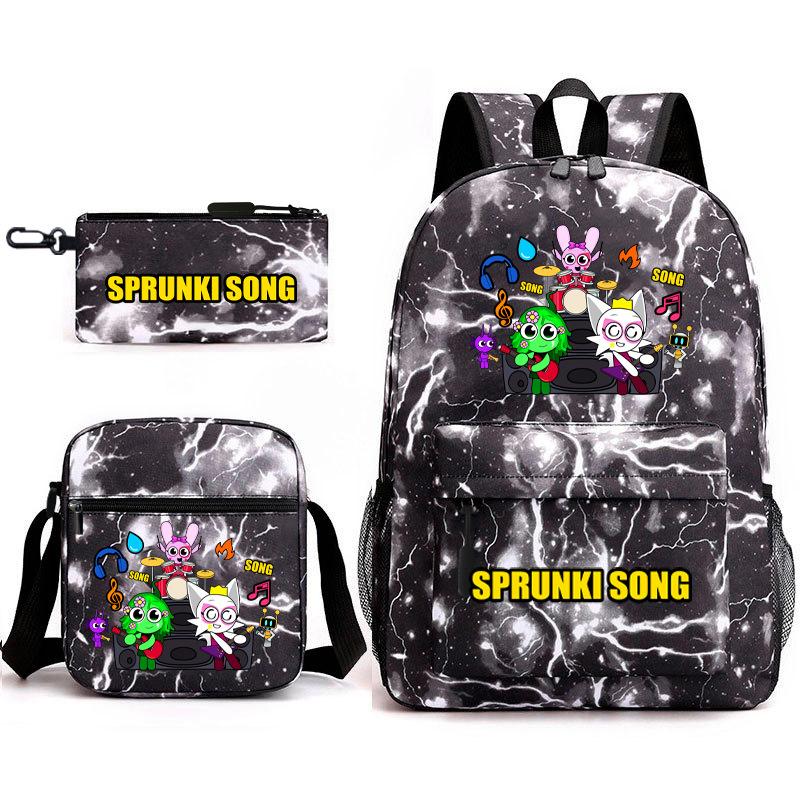 3D Νέο Παιχνίδι Rhythm Box Sprunki Σχολική Τσάντα Σακίδιο Πλάτης Σακίδιο Δημοτικού και Γυμνασίου Τσάντα Ώμου Κασετίνα D