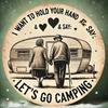 Camping Retro Aluminium Wandkunst Herz Design Vintage Wohnmobil Schild Heimdekoration