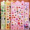 Kawaii Cartoon Animal 3D Sticker Cute Fun DIY 3D Embossed Crystal Stickers for Scrapbook Journal Stationery Decoration
