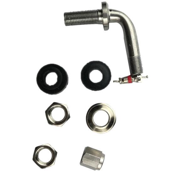 4Pcs Right Angle Chrome Metal Car Motorcycle Wheel Tire Tyre Valve Stems Bolt
