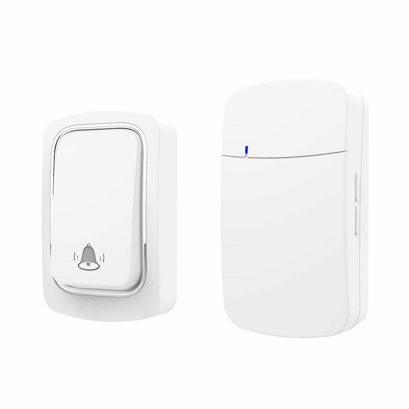 Wireless Doorbell No Battery Required Waterproof Self-Powered Door Bell Sets Home Outdoor Kinetic Ring Chime Doorbell