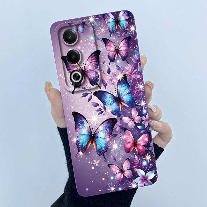 For OPPO A80 5G Case Fashion Simplicity Flower Soft Silicone Back Case For OPPO A80 5G CPH2639 Phone Cover OPPOA80 A 80 Fundas