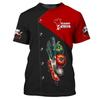 Kockkläder 3D-printade matlagningsgrafiska T-shirts Kockuniform Kortärmad Harajuku Kock Mode Runt halslinje Topp för män