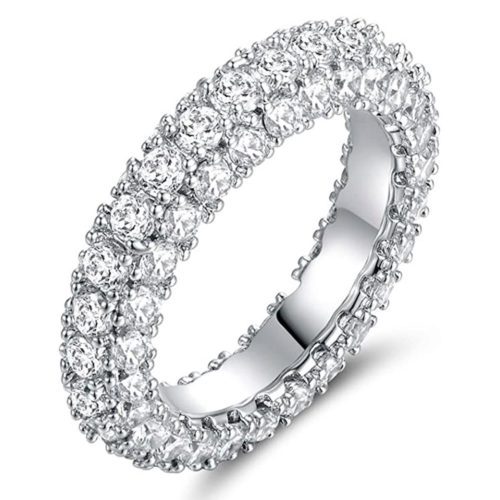 CAOSHI Fashion Low-key Luxury Finger Ring for Women Brilliant Zirconia Jewelry for Wedding Ceremony Delicate Design Accessories
