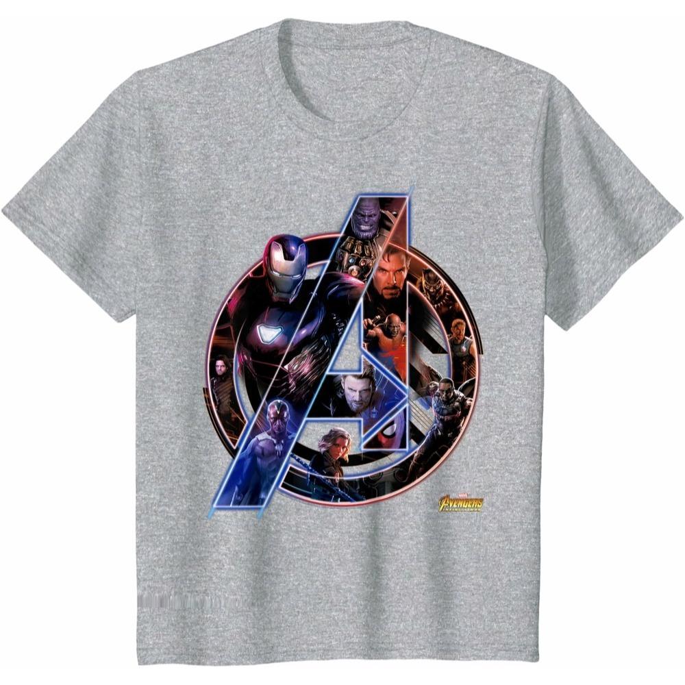 Avengers Infinity War Marvel Tričko Unisex Krátký Rukáv Měkká Bavlna Klasický Střih Kulatý Výstřih Denní Vrchol pro Dospělé Fanoušky