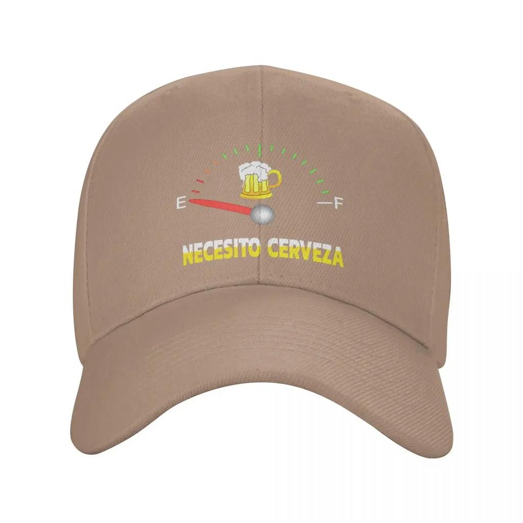 Casquette de Baseball Personnalisée Necesito Cerveza I Need Beer pour Femmes Unisexe Réglable Chapeau Papa Streetwear Casquettes Snapback