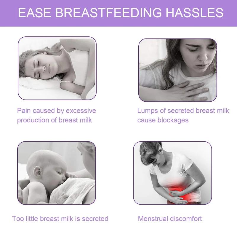 Xiaomi Breast Therapy Pads, Hot Cold Breastfeeding Gel Pads, Breastfeeding Essentials and Postpartum Recovery, Nursing Pain Relief