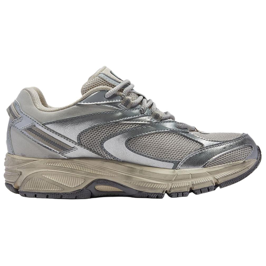SAUCONY Cohesion 2K Abrasion Resistant Low Top Running Shoes Unisex Silver Saucony S79019-7