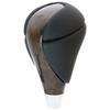 Toyota Universal Shift Knob 8mm AT Specific Faux Leather Estima Crown Noah Prado Land Cruiser Brown Wood Fabulous-do