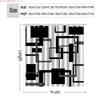 1Pc Geometric Pattern Printed Shower Curtain High End - With Hooks Waterproof Mildew Proof Easy Install Washable