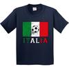 Inktastic Italian Soccer Youth T-Shirt Pinkinkart Flag Futbol Italia Italy Fan