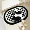 Cross-border Marble Diatom Mud Floor Mat Bathroom Absorbent Mat Entrance Door Mat Toilet Non-slip Quick-drying Foot Mat
