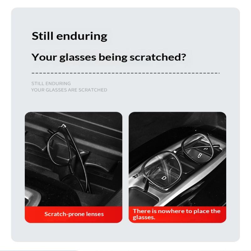 Car Glasses Box Portable Car Sunglasses Holder Car Driving Glasses Holder Eyeglass Case Sun Visor Multifunctional Storage Box