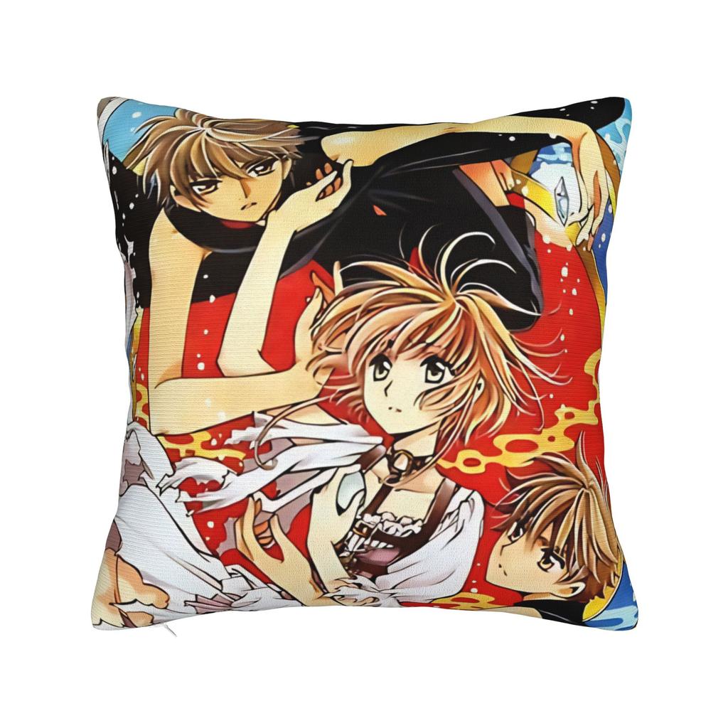 Tsubasa Sakura Syaoran Pillow Cover Soft Cushion Cover Morden Pillow Case For Living Room Bed Chair