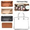 Felt Handbag Insert Bag Multi-Pocket Portable Purse Liner Bag Support Storage Organization Bag Organiser for Birkin25/30/35