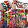20 Stuks Armbanden Gebreide Strengen Mode Koord Meerkleurige Armbanden voor Club