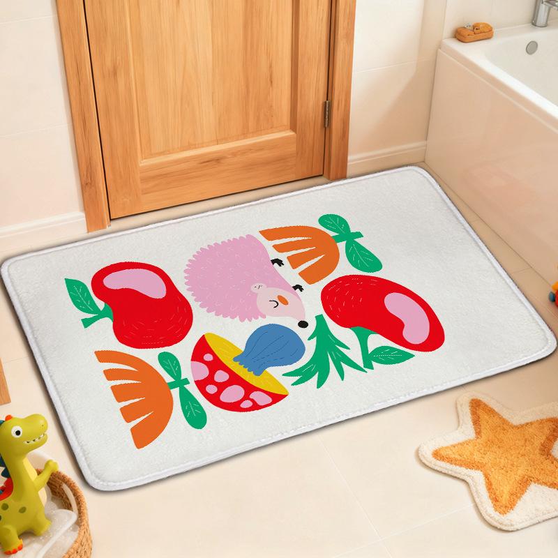 Entrance Door Mat Bathroom Carpet Anti Slip and Absorbent Floor Mat Household Foot Mat Door Anti Slip Mat