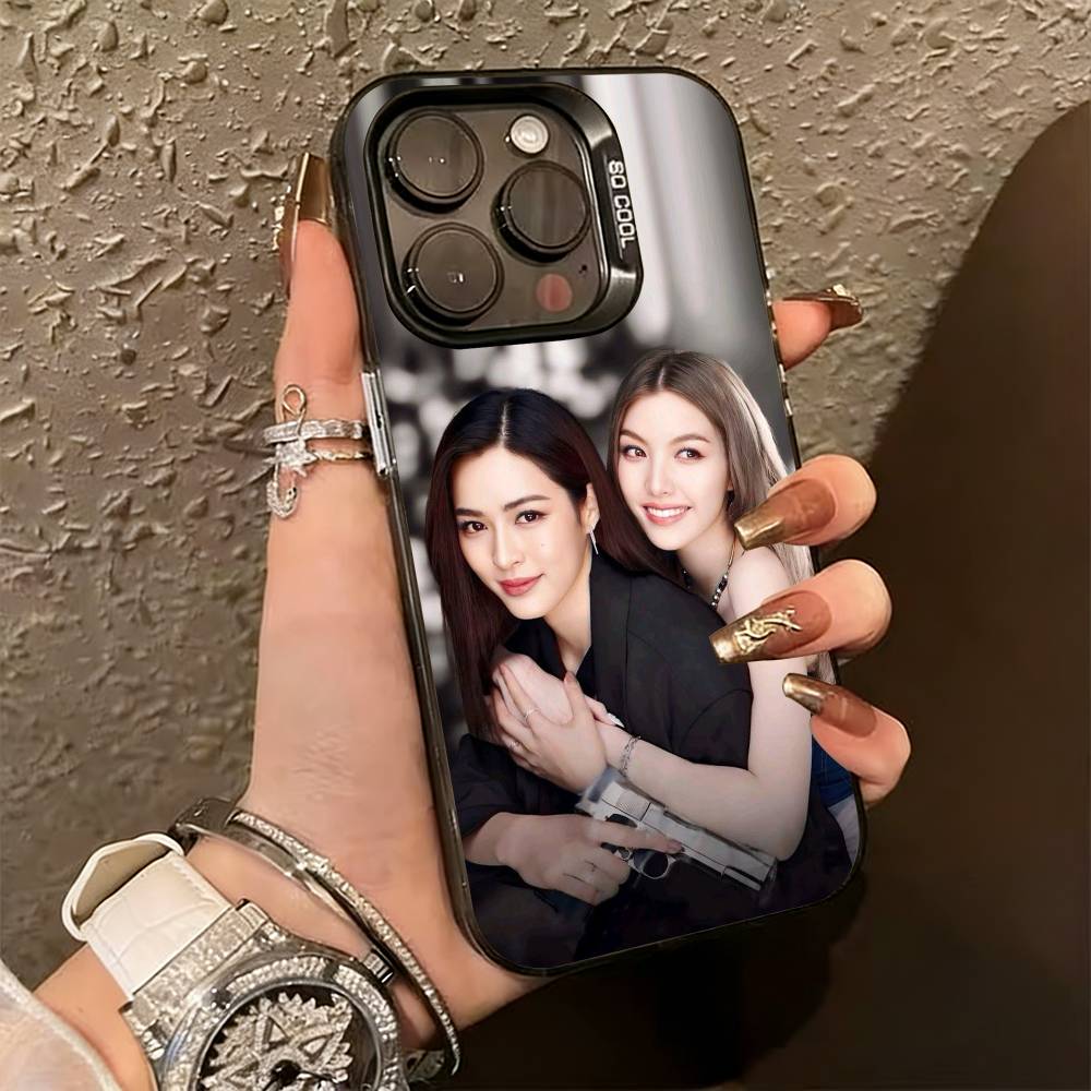 L-Lingling Kwong Actress  Phone Case For iPhone 17,16,15,14,13,12,11 Plus,Pro Max,XS,Colored Silver Plated Inside Cover