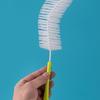 Brosse de nettoyage pour bouteilles de vin, bière, sport, thermos, verres et bouteilles de sport à col long et étroit.