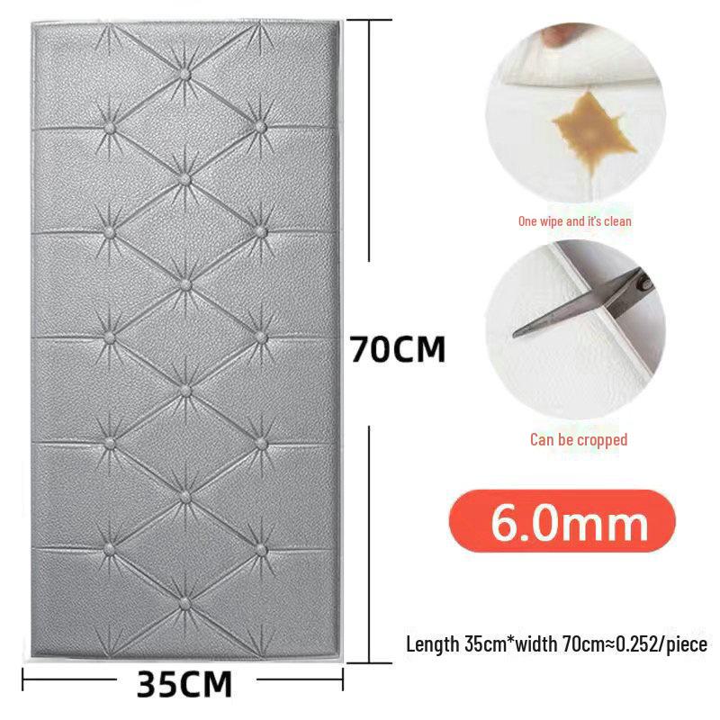 3D zelfklevende waterdichte muurstickers: Antibotsings-, anti-fouling- en zachte tatami voor kinderkamers of slaapkamers.