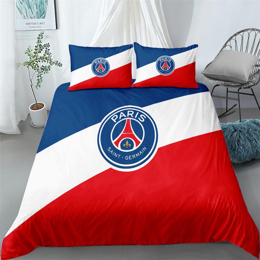 Soccer Team Logo Double 3 Piece Bedding Set-comfortable Dirt Resistant Home Textile