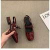 New Autumn Low Heels Bowknot Shallow Cut Ballet Single Shoes Women's Mary Jane Shoes Ladies Zapatos De Mujer