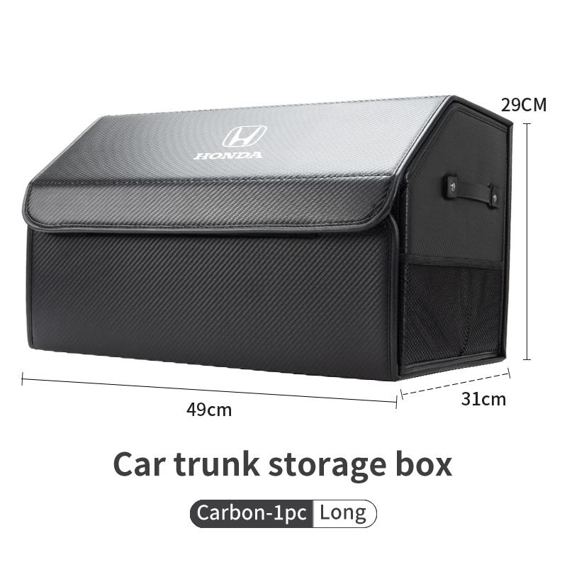 Car Trunk Storage Box Leather Tool Organizer Case Accessories For Honda Civic Fit Accord Odyssey City Pilot Jazz CRV HRV