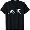 HEMA Longsword Male Fencing Sketch T-shirt T-Shirt and Vintage Fencing Sport Outfit Retro Fencer Gift Fencing T-Shirt Camisas