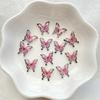 50Pcs Cute Mini Cartoon Colorful Butterflies Nail Art Resin Designer Charms DIY Craft For Nail 3D Decorations Jewelry