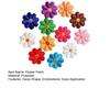 12 Stück Aufbügelbare Blumen-Aufnäher Niedliche Bestickte Gänseblümchen-Applikation Zum Aufnähen Blumen-Applikation für Kleidung Jacken Taschen Hüte Jeans DIY Reparatur Dekoration
