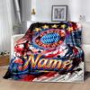 Bayern Munich Fan Gear Personalized Text Blanket Lightweight Customizable Blanket Ultra-Soft for Chair Picnics Bed Office Chair Ideal for All Seasons