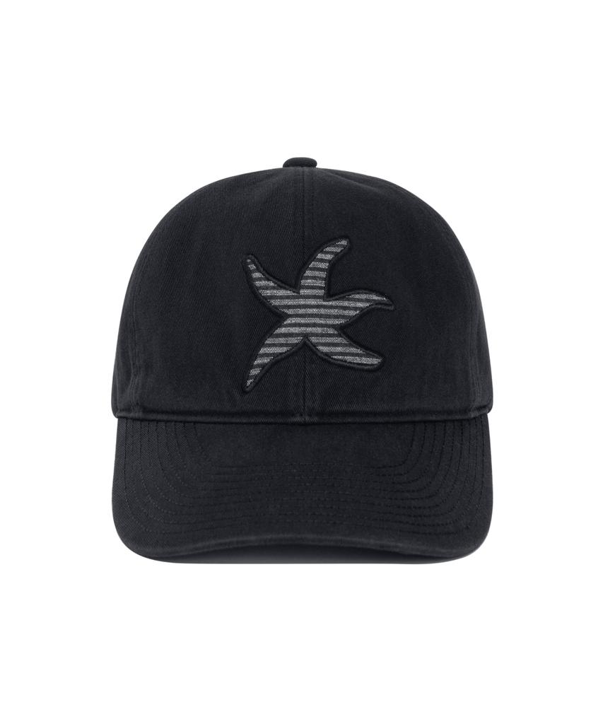 THE COLDEST MOMENT Tcm Stripe Logo Patch Cap (Black)