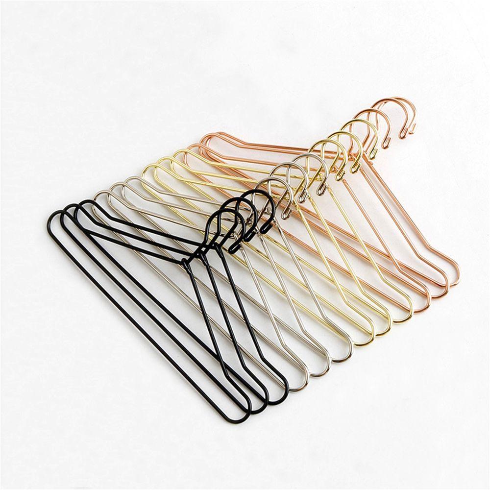 10pcs Multi-colors 1/6 Doll Wardrobe Mini Hangers Dress Clothes Hanging Doll Accessories Metal