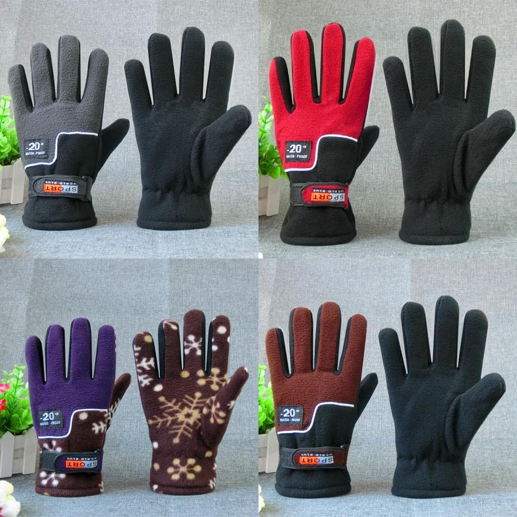 Bicycle Gloves With Fleece Material For Cold Weather Cycling And Grip