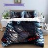 Itachi Uchiha Patterned Pillowcase & Duvet Cover Set Anime Motif Printed Bedding for Bedroom Thoughtful Present for Fans.-TING