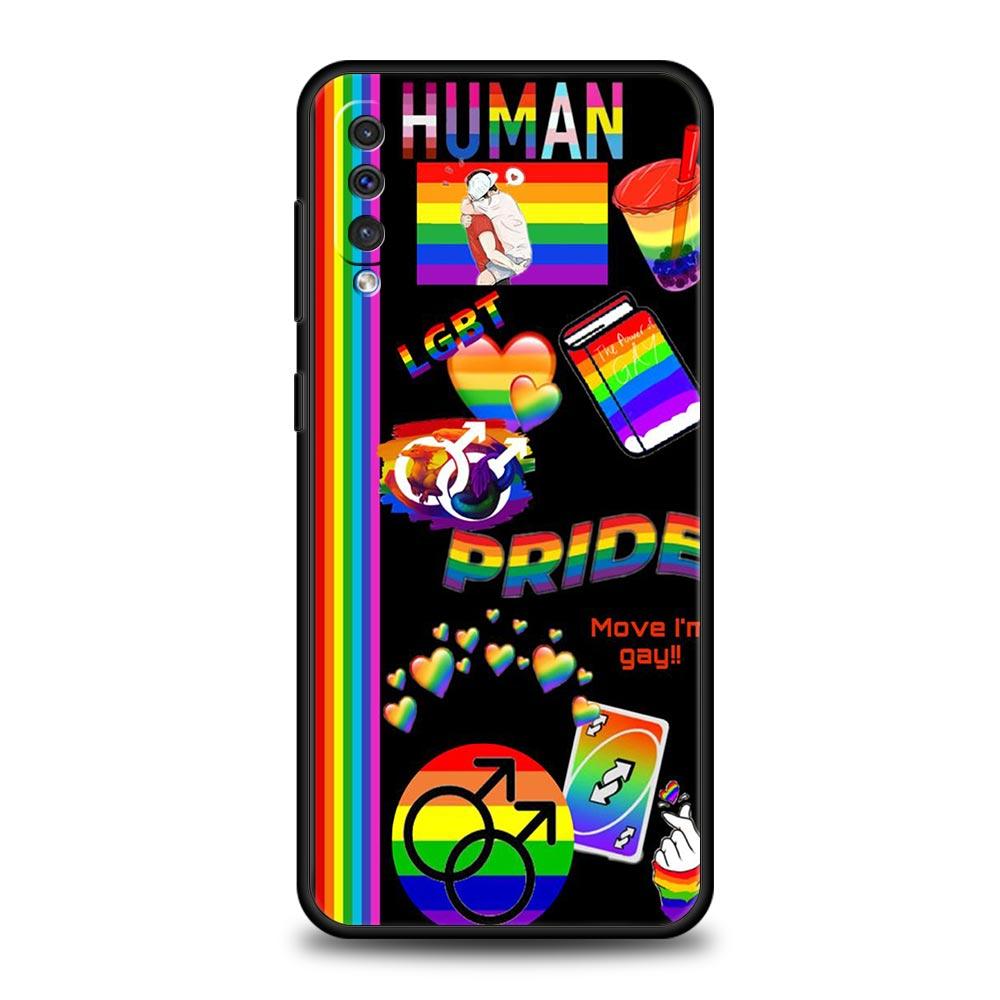 Regnbågs Pride-mobilskal för HBTQ-personer för Samsung Galaxy A56 A36 A26 A16 A34 A24 A42 A22 A20 A12 A40 A30 A10 Mjukt TPU-skydd