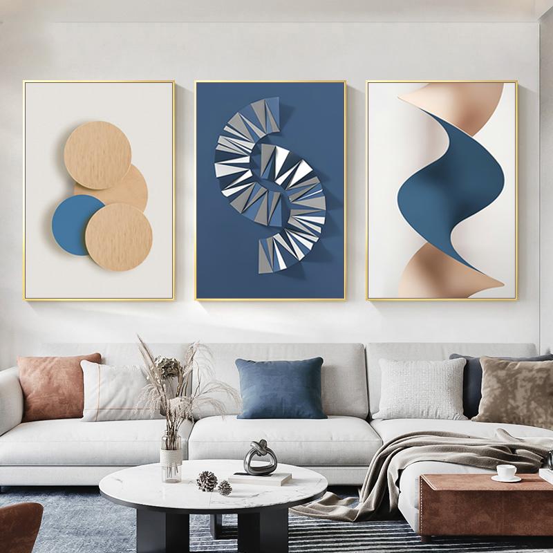 Peinture abstraite minimaliste géométrique sur toile, affiche imprimée, images modernes, décoration murale pour la maison, peinture pour salon, chambre à coucher