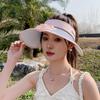 Summer outdoor sun hat children large brim with fan rechargeable empty top hat versatile fashion sun hat