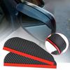 1set Car Carbon Fiber Rain Eyebrow Rearview Mirror Visor Shade Rain Cover Rear View Mirror Rainy Shield Guard Auto Accessories