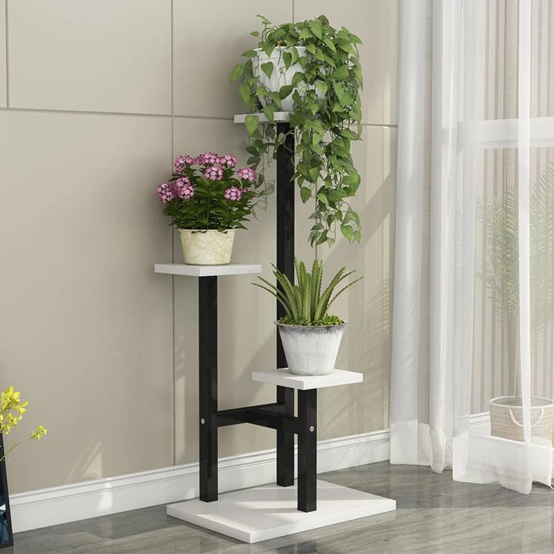 Indoor Plant Stand Multiple Plants Holder Flower Pot Holder Plant Shelves Indoor Shelves Simple Shelf Storage Flower Pot Shelves