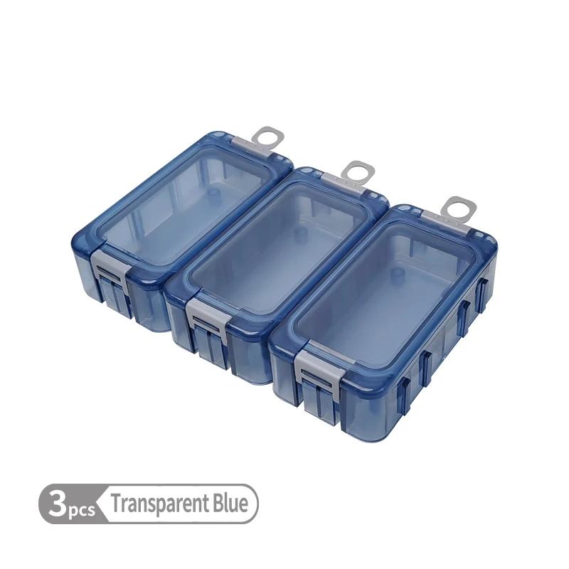 3PCS Small Fishing Tackle Box Organizer Glow-in-the-dark Fishing Tackle Box Tackle Tray With Magnet For Hard Bait Container Carp