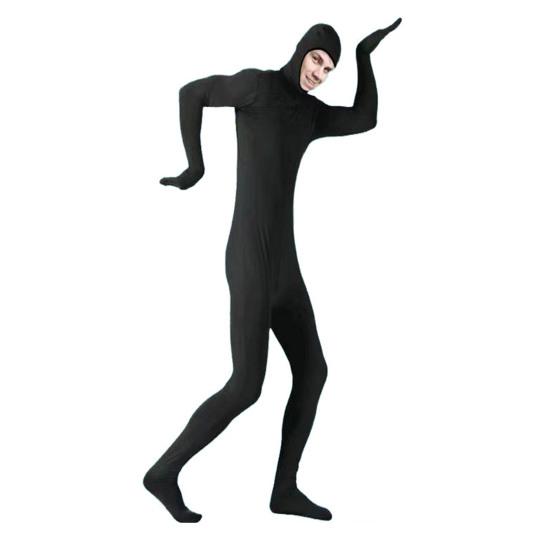 Bühnenauftritt Jumpsuit mit Reißverschluss Komplettes Outfit Halloween Karneval Cosplay Kostüm