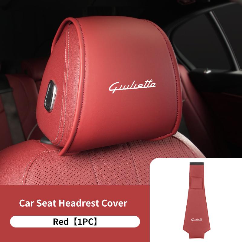 Für Alfa Romeo Auto Styling Kopfstützenhülle Schmutzabweisend Staubdicht Schutzhülle GT Stelvio F1 Brera Volante Tonale Gloria Disco