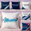 Racing W-Williams Cushion Cover Plush Fabric Soft Double-Sided Printed Invisible Zipper Sofa Pillow Case Home Decor